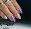 Roniki Platinum diamond széria - 09 csillámos lila gél lakk