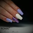 Roniki Platinum diamond széria - 09 csillámos lila gél lakk