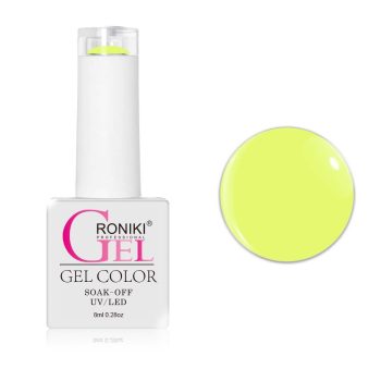   Roniki Glow in the dark széria - 16 sötétben világító neon sárga gél lakk