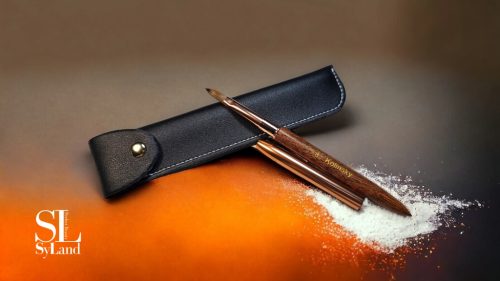 Profi PORCELÁN #8 Ecset Fekete Műbőr Tokkal