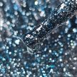 Roniki Platinum diamond széria - 10 csillámos ciánkék gél lakk