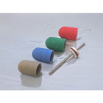   GÉPI PEDIKŰR KEZDŐ CSOMAG. PEDIKŰR SAPKA, ∅ 13mm, + TÜSKE SZÁR