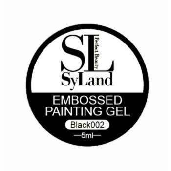 EMBOSSED Gél - UV FESTŐZSELÉ / FEKETE