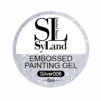 EMBOSSED Gél - UV FESTŐZSELÉ / EZÜST