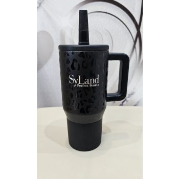 Fekete Párduc Mintás Termosz Pohár 6 dl